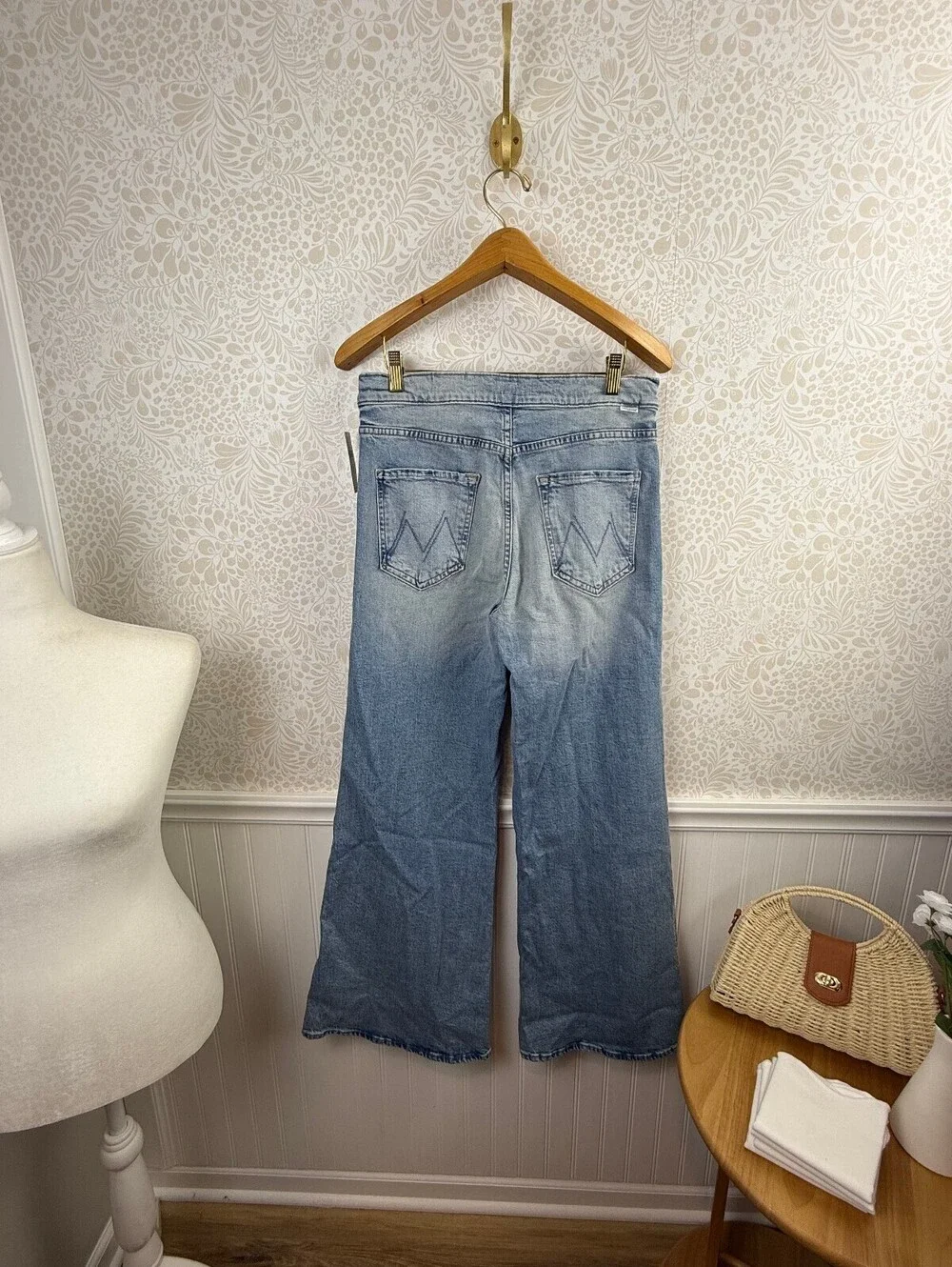 MOTHER The Tab Roller Skimp High-Rise Flare Jeans - Size - 30 - New with Tags